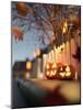 Halloween Street Decorations at Night-solarseven-Mounted Photographic Print