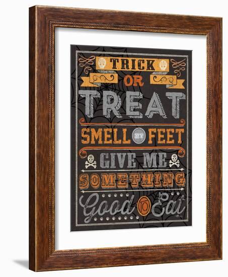 Halloween Talk I Orange-Pela Studio-Framed Art Print