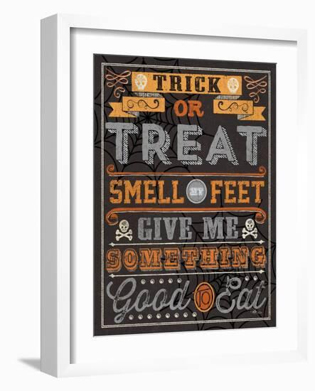 Halloween Talk I Orange-Pela Studio-Framed Art Print