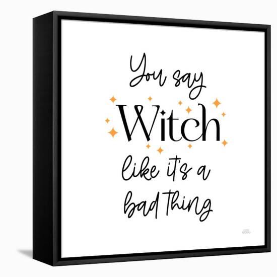 Halloween Typography IV-Laura Marshall-Framed Stretched Canvas