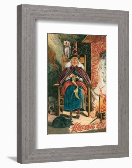 Halloween Witch-null-Framed Premium Giclee Print