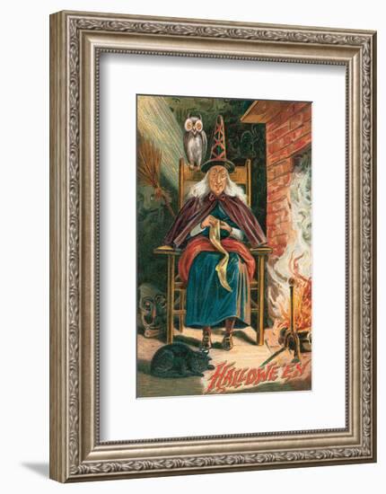 Halloween Witch-null-Framed Art Print