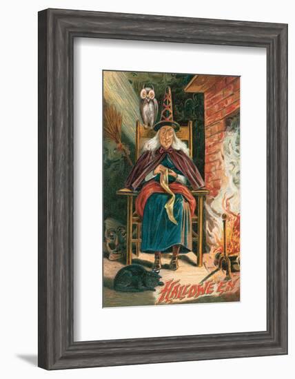 Halloween Witch-null-Framed Art Print