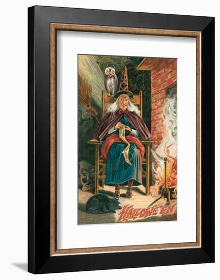 Halloween Witch-null-Framed Art Print