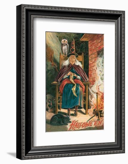 Halloween Witch-null-Framed Art Print