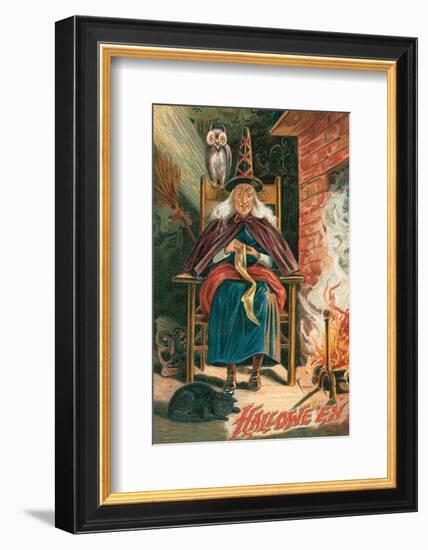 Halloween Witch-null-Framed Art Print