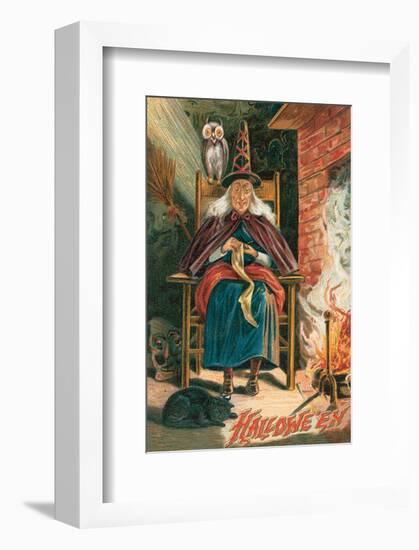 Halloween Witch-null-Framed Art Print