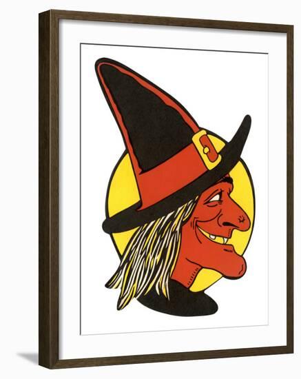 Halloween Witch-null-Framed Art Print