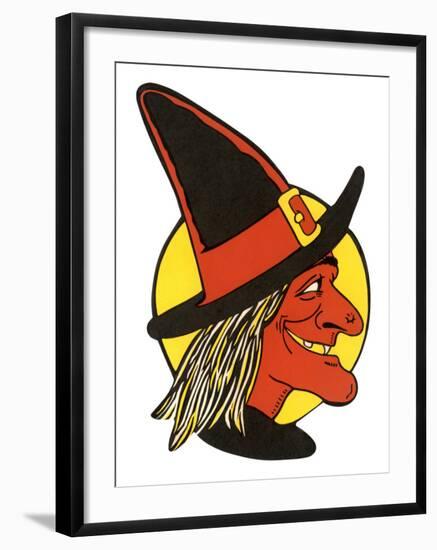 Halloween Witch-null-Framed Art Print