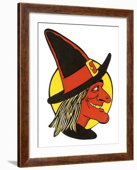 Halloween Witch-null-Framed Art Print