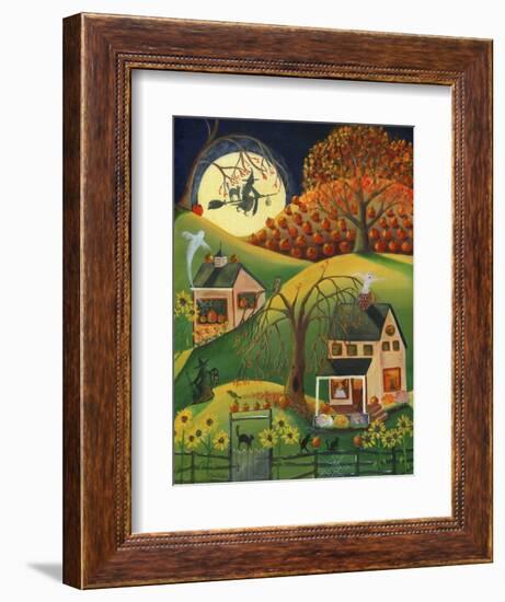 Halloween Witches House-Cheryl Bartley-Framed Giclee Print