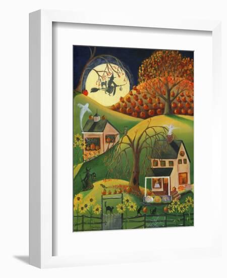 Halloween Witches House-Cheryl Bartley-Framed Giclee Print