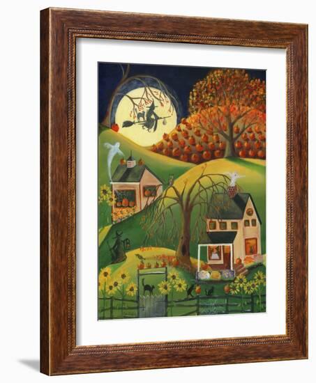 Halloween Witches House-Cheryl Bartley-Framed Giclee Print