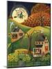 Halloween Witches House-Cheryl Bartley-Mounted Giclee Print