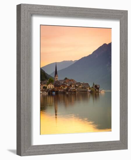 Hallstatt, Hallstattersee, Oberosterreich, Upper Austria, Austria-Doug Pearson-Framed Photographic Print