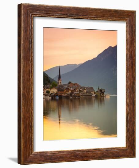 Hallstatt, Hallstattersee, Oberosterreich, Upper Austria, Austria-Doug Pearson-Framed Photographic Print