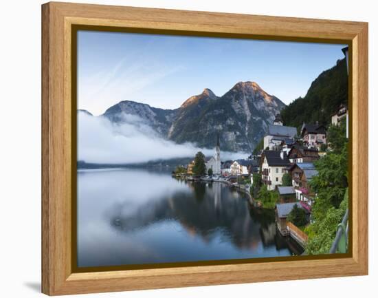 Hallstatt, Hallstattersee, Oberosterreich, Upper Austria, Austria-Doug Pearson-Framed Premier Image Canvas