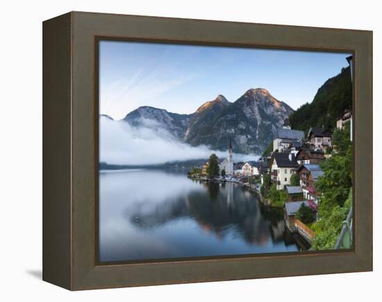 Hallstatt, Hallstattersee, Oberosterreich, Upper Austria, Austria-Doug Pearson-Framed Premier Image Canvas