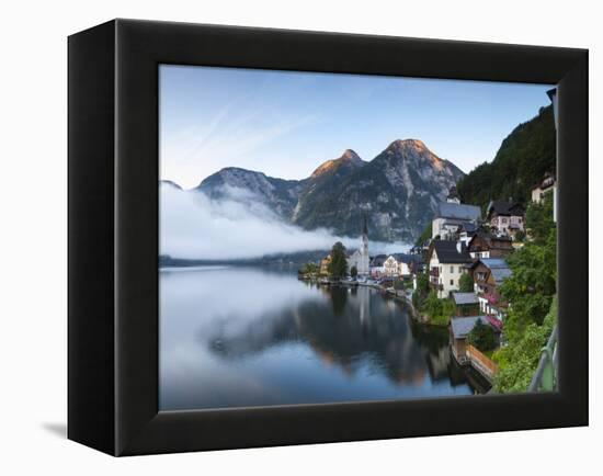 Hallstatt, Hallstattersee, Oberosterreich, Upper Austria, Austria-Doug Pearson-Framed Premier Image Canvas