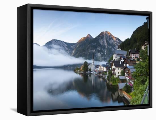 Hallstatt, Hallstattersee, Oberosterreich, Upper Austria, Austria-Doug Pearson-Framed Premier Image Canvas