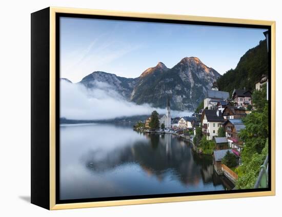 Hallstatt, Hallstattersee, Oberosterreich, Upper Austria, Austria-Doug Pearson-Framed Premier Image Canvas