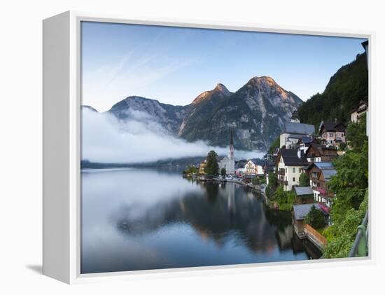 Hallstatt, Hallstattersee, Oberosterreich, Upper Austria, Austria-Doug Pearson-Framed Premier Image Canvas