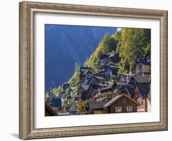 Hallstatt in the Hallstatter Lake, Austria, Europe-P. Widmann-Framed Photographic Print