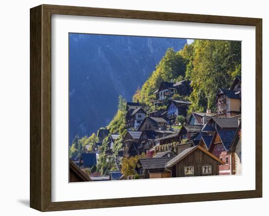 Hallstatt in the Hallstatter Lake, Austria, Europe-P. Widmann-Framed Photographic Print