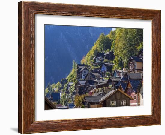 Hallstatt in the Hallstatter Lake, Austria, Europe-P. Widmann-Framed Photographic Print