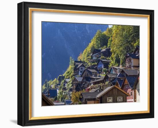 Hallstatt in the Hallstatter Lake, Austria, Europe-P. Widmann-Framed Photographic Print