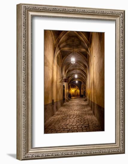 Hallway at Cesky Krumlov Castle in the Czech Republic-Chuck Haney-Framed Photographic Print