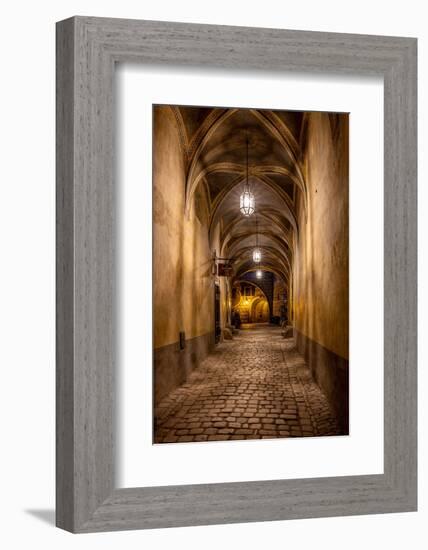 Hallway at Cesky Krumlov Castle in the Czech Republic-Chuck Haney-Framed Photographic Print