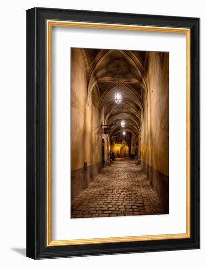 Hallway at Cesky Krumlov Castle in the Czech Republic-Chuck Haney-Framed Photographic Print