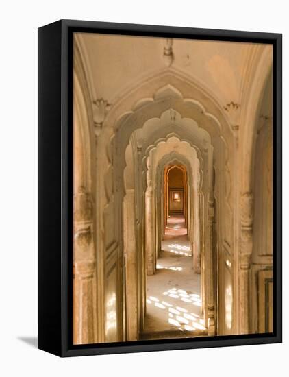 Hallway of The Palace of the Winds, India-Walter Bibikow-Framed Premier Image Canvas