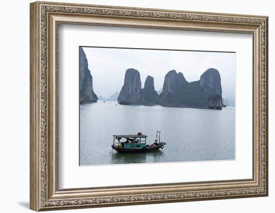 Halong (Ha Long) Bay, UNESCO World Heritage Site, Vietnam, Indochina, Southeast Asia, Asia-Bruno Morandi-Framed Photographic Print