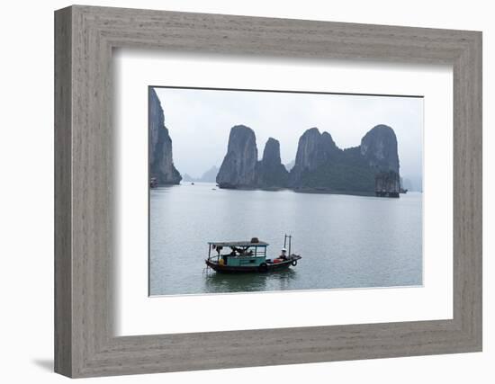 Halong (Ha Long) Bay, UNESCO World Heritage Site, Vietnam, Indochina, Southeast Asia, Asia-Bruno Morandi-Framed Photographic Print