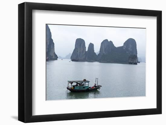 Halong (Ha Long) Bay, UNESCO World Heritage Site, Vietnam, Indochina, Southeast Asia, Asia-Bruno Morandi-Framed Photographic Print