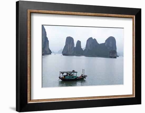 Halong (Ha Long) Bay, UNESCO World Heritage Site, Vietnam, Indochina, Southeast Asia, Asia-Bruno Morandi-Framed Photographic Print