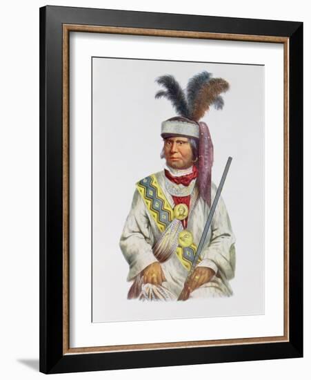 Halpatter-Micco or Billy Bowlegs, a Seminole Chief, C.1825, Illustration from 'The Indian Tribes…-Charles Bird King-Framed Giclee Print