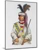 Halpatter-Micco or Billy Bowlegs, a Seminole Chief, C.1825, Illustration from 'The Indian Tribes…-Charles Bird King-Mounted Giclee Print