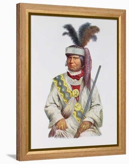 Halpatter-Micco or Billy Bowlegs, a Seminole Chief, C.1825, Illustration from 'The Indian Tribes…-Charles Bird King-Framed Premier Image Canvas