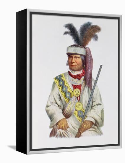 Halpatter-Micco or Billy Bowlegs, a Seminole Chief, C.1825, Illustration from 'The Indian Tribes…-Charles Bird King-Framed Premier Image Canvas