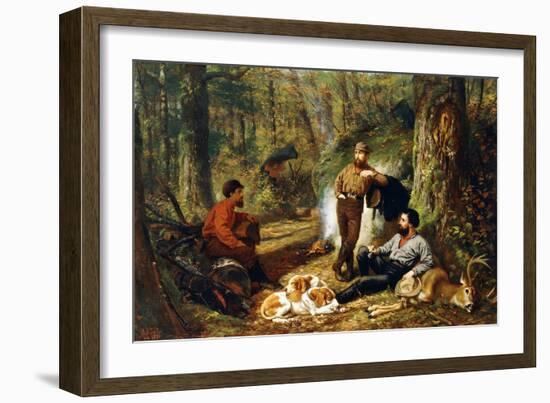 Halt on the Portage, 1871-Arthur Fitzwilliam Tait-Framed Giclee Print