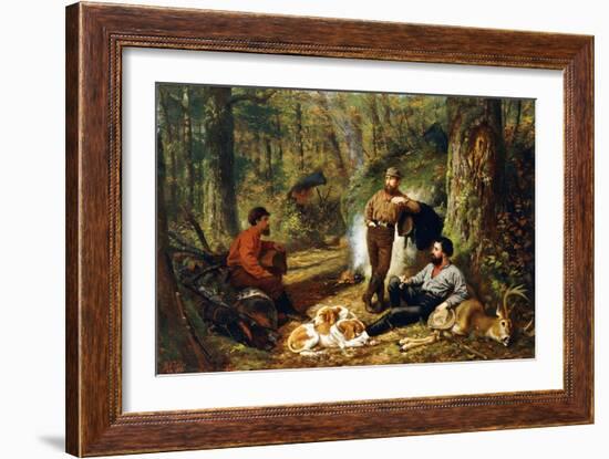 Halt on the Portage, 1871-Arthur Fitzwilliam Tait-Framed Giclee Print