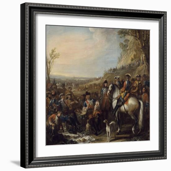 Halte de grenadiers à cheval de la maison du roi-Charles Parrocel-Framed Giclee Print