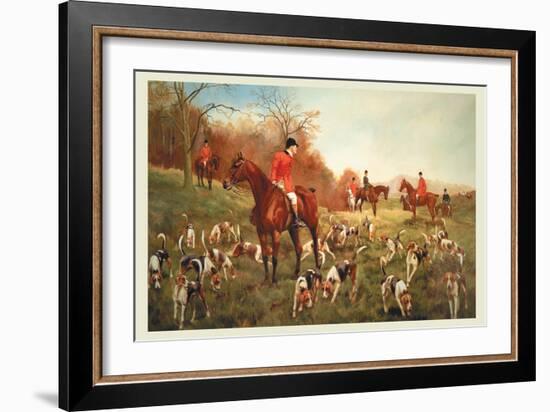 Halted-George Derville Rowlandson-Framed Art Print