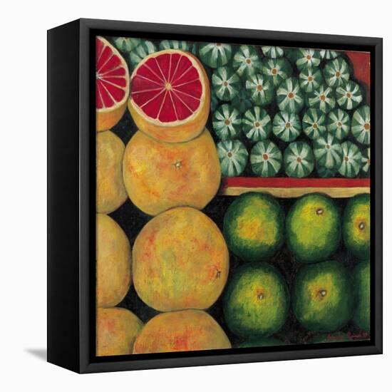 Halved Grapefruit, 1999-Pedro Diego Alvarado-Framed Premier Image Canvas