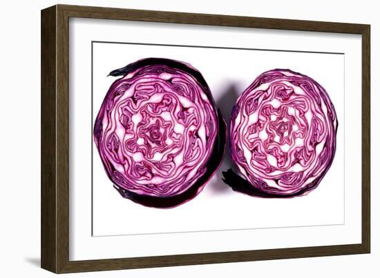 Halved Red Cabbage-Dr. Keith Wheeler-Framed Photographic Print