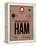 HAM Hamburg Luggage Tag 1-NaxArt-Framed Stretched Canvas