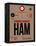 HAM Hamburg Luggage Tag 1-NaxArt-Framed Stretched Canvas